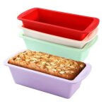 Moule  cake silicone - [marque] - mini moule  pain - antiadhsif - lot de 4 - flexible