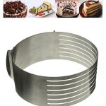 Moule cercle gteau extensible - inox - 24 - 30cm - cadre ptisserie
