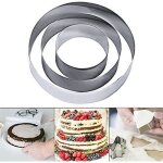 Moule cercle  gateauacier inoxydable cercle  ptisserie rond en inox cookie cutter cadre moulefondant ...