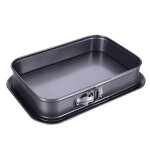 Moule à charnière antiadhésif pour gâteau au fromage moule à gâteau carré / rectangulaire serrure à gâteau ... Moule à charnière antiadhésif pour gâteau au fromage moule à gâteau carré / rectangulaire serrure à gâteau ...
