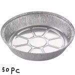 Moules � g�teaux jetables de haute qualit� (lot de 50) : moules en aluminium de 23 cm pour la cuisson ...