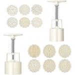 Moules  gteaux de lune presss  la main idal pour la fte de la mi - automne avec 12 motifs et 2 ...