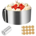 Moule � g�teau rond extensible - dok - dia 16 - 30 cm - r�glable - hauteur 8 cm - cercle � p�tisserie ...