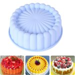 Moule  gteau rond en silicone antiadhsif de 8 pouces pour la cuisson