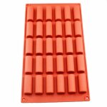 Moule  gteau - silicone - tourbillon - 296x171x2 cm - compatible conglateur - orange
