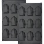 Moule a gateau - zayho - 2 x madeleine moulds 9 cavities non - stick silicone madeleine moulds for mousse ...