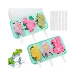 Moule  glace en silicone - non spcifi - 2pcs - 3 cellules - sans bpa - empilable