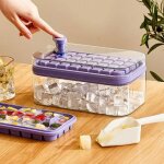 Moule  glaons - non spcifi - double couche - 64 glaons - silicone - violet