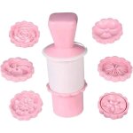 Moule � lune g�teau mooncake avec 6 motifs de tampons presse � la main 3d pour bricolage p�tisserie biscuits ...