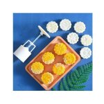 Moule � lune g�teau mooncake avec 6 tampons � biscuits emporte piece gateau oriental chanceux 50g presse ...