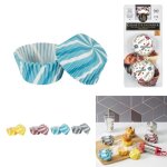 Moule  muffin - a6 / m72 - 7 cm - 75 pices - couleur alatoire - papier