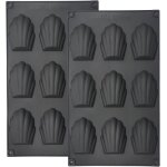 Moule à muffins - qjrrx - 2 pièces - silicone antiadhésif - 9 cavités - noir Moule à muffins - qjrrx - 2 pièces - silicone antiadhésif - 9 cavités - noir