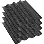 Moule de patisserie4 moules baguette perfor�s 38cm - pain fran�ais antiadh�sif