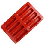 Moule silicone 8 cavités long pour cake pops Éclairs barres chocolatées label Moule silicone 8 cavités long pour cake pops Éclairs barres chocolatées label