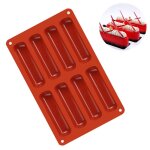 Moule en silicone 8 cavités longues bandes rectangulaires pour chocolat fondant diy outils de cuisine ... Moule en silicone 8 cavités longues bandes rectangulaires pour chocolat fondant diy outils de cuisine ...