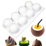 Moule silicone demi sphere moule en silicone patisserie moule rond silicone à 8 cavités en demi - sphères ... Moule silicone demi sphere moule en silicone patisserie moule rond silicone à 8 cavités en demi - sphères ...