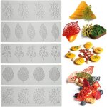Moule en silicone Étoilé 5 pièces tapis de fondant de gâteaux pour décoration feuille de bonbons Moule en silicone Étoilé 5 pièces tapis de fondant de gâteaux pour décoration feuille de bonbons