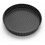 Moule � tarte perfor� en acier carbone 24cm antiadh�sif pour quiche pizza g�teaux odipie