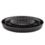 Moule � tarte plat � tarte antiadh�sif moule � tarte � quiche rond assiette � pizza avec fond amovible ...