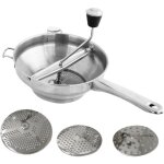 Moulin  aliments moulins  aliments en acier inoxydable avec 3 disques de broyage presse - pure manue ...