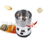 A moulin � caf� �lectrique 150w broyeur graines �pices lames inox 300ml 2 vitesses capacit� 300ml mouture ...