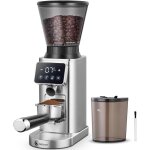 Moulin  caf lectrique - amzchef - modle avec support amovible - cran tactile lcd - 24 rglages de ...
