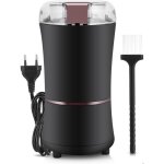 Moulin  caf - moulin  caf lectrique - noir - 400w - avec couverture visuelle pour noix poivre pices ...