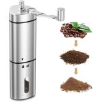 Moulin à café manuel en acier inoxydable - moulin à café portable avec manivelle en céramique réglable ... Moulin à café manuel en acier inoxydable - moulin à café portable avec manivelle en céramique réglable ...