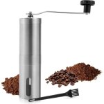Moulin � caf� manuel - moulin � main en acier inoxydable avec meules en c�ramique - avec meules coniques ...
