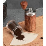 Moulin � caf� manuel - portable en acier inoxydable - mouture r�glable - multifonctionnel - �conome en ...