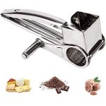 Moulin  fromage manuel rpe  parmesan avec tambour en inox pour cuisine et prparation de repas