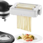 Moulin  ptes - duoku - pour mixeur kitchenaid - ensemble de coupe - rouleaux en acier inoxydable 3 ...