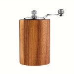 Moulin � poivre manuel en bois pour graines de lin grossi�ret� r�glable bouteille de broyage domestique ...