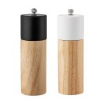 Moulin � poivre noir en bois massif caoutchouc bois noyau de broyage en c�ramique broyage manuel poivre ...