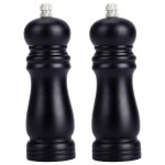 Moulin  poivre et  sel ensemble de 2 salires et poivrires en bois facilement rechargeables label ...