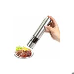 Moulin � sel et poivre �lectrique - yyv - 229 x 51 cm - acier inoxydable - lumi�re led - couleurs multiples ...