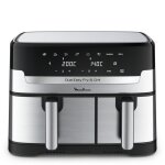 Moulinex dual easy fry & grill inox air fryer & gril 2tiroirs ez905d20