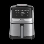 Moulinex easy fry silence air fryer 5l technologie silence systme easy clean & store inox ez552df0