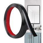 Moulures décoratives autocollantes noires (6m * 1cm) bandes murales en pvc flexibles idéales pour mur ... Moulures décoratives autocollantes noires (6m * 1cm) bandes murales en pvc flexibles idéales pour mur ...