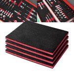 Mousse pour bo�te � outils - inserts en poly�thyl�ne noir / rouge shadow (406 x 304 x 254 cm lot de 4) ...