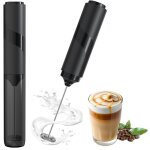 Mousseur � lait �lectrique avec couvercle moteur extra fort et aliment� pour caf� / caf� au lait / cappuccino ...