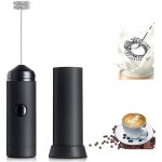 Mousseur  lait lectrique avec fouet en acier inoxydable parfait pour caf cappuccino et battage des ...