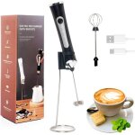 Mousseur  lait usb mousseur  lait lectrique rglable en 3 vitesses avec 2 batteurs pour caf matchacolacao ...