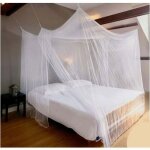 Moustiquaire auvent anti insectes moustiquaire moustiquaire pour lit double 2 ouvertures lat�rales forme ...