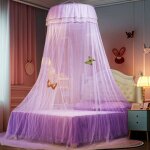 Moustiquaire ciel de lit tente de lit princesse grand moustiquaire pour lit protection contre insectesviolet ...