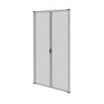 Moustiquaire enroulable - avosdim - double porte - alu gris ral7038 - recoupable