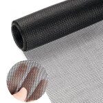 Moustiquaire fen�tre 120 x 250 cm r�glable - maille fibre de verre pvc fixation scratch noir