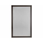 Moustiquaire de fen�tre 140 x 140 cm - anti - insectes facile � installer - cadre aluminium marron - ...