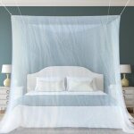 Moustiquaire de lit moustiquaire lit double 200 x 220 x 210 cm moustiquaire carremoustiquaire pour les ...