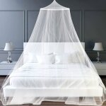 Moustiquaire de lit doubleuniverselle moustiquaire lit double tulle tissu moustiquaire voyage exterieure ...